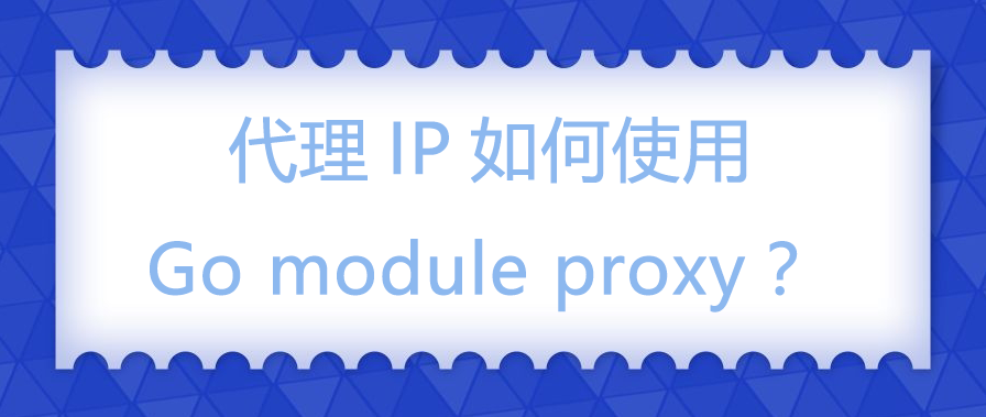 代理IP如何使用Go module proxy？.png
