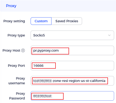 how to set up proxy in adspower
