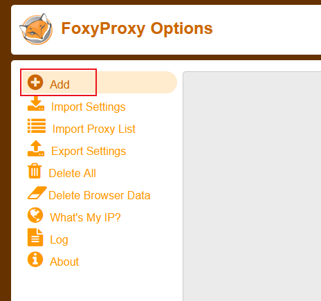 how to configure proxy in foxyproxy