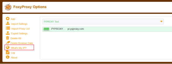 how to configure proxy in foxyproxy