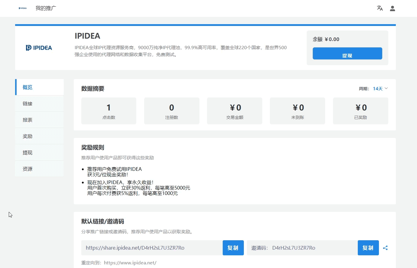 如何参与IPIDEA的推广返利计划？