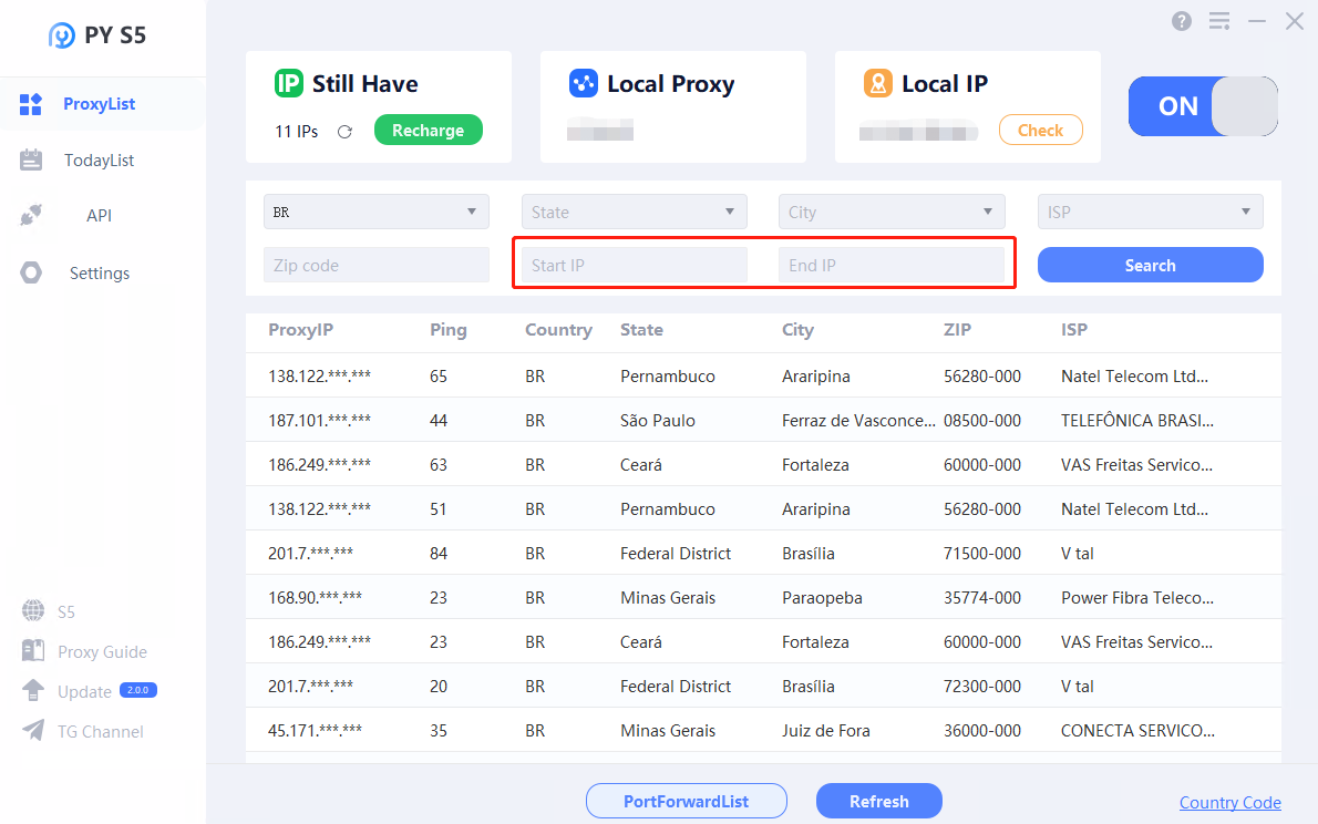 PY S5 Manager Update V2.0.0: Enhanced Functionality, and Advanced IP  Filtering | PYPROXY