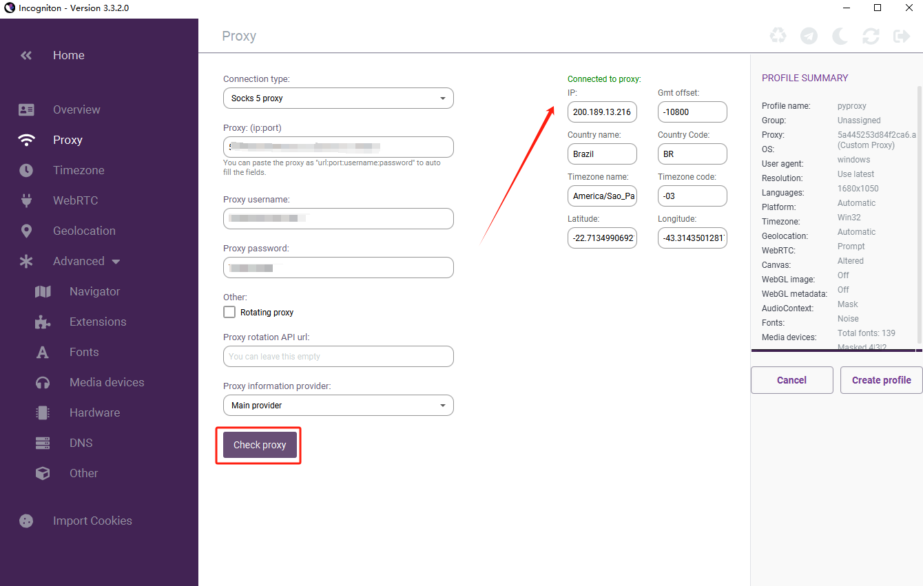 How to Configure Proxy on Incogniton Using PYPROXY